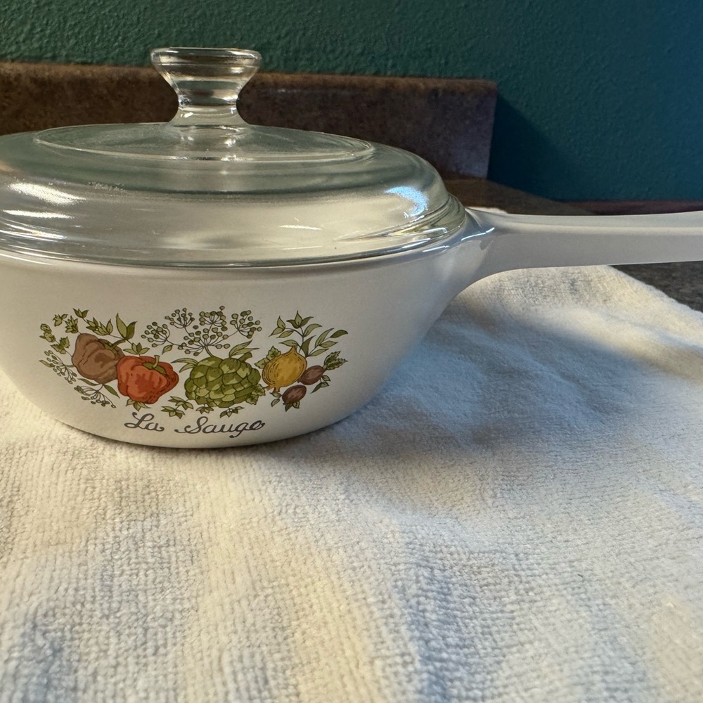 Corningware White Cookware Set with Glass Lid